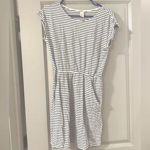 Striped Black and White Dress